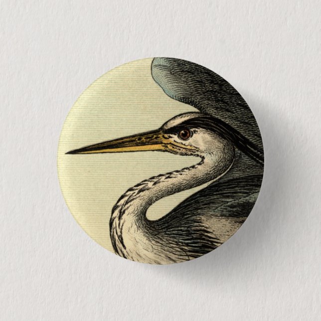 Great Blue Heron Button (Front)