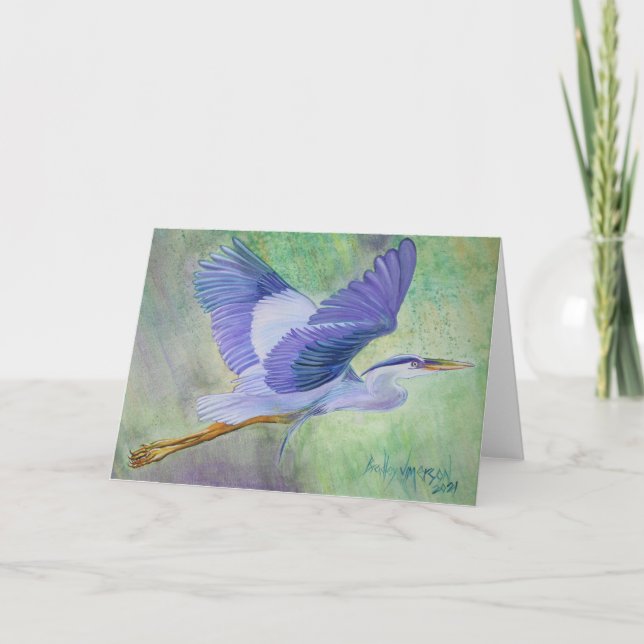 Great Blue Heron Card (Front)