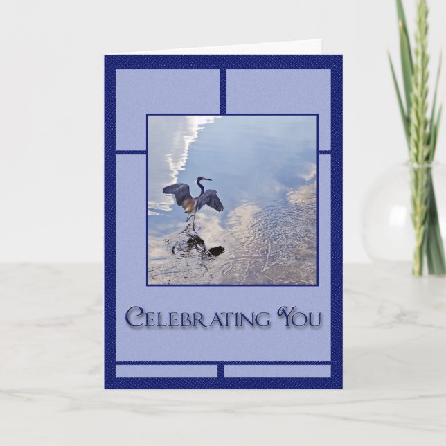 Great Blue Heron Card (Front)