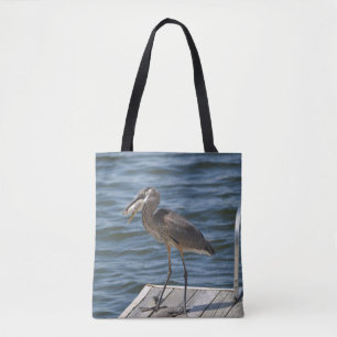 Great Blue Heron Close Up Tote Bag