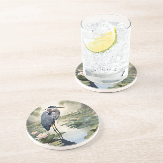 Great Blue Heron Coaster (Side)
