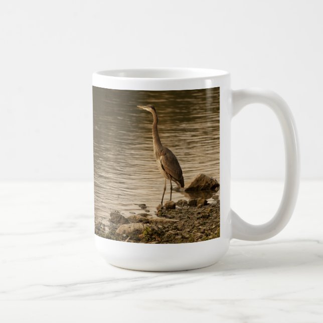 Great Blue Heron Coffee Mug (Right)