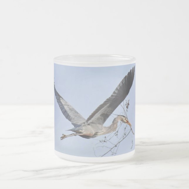 Great Blue Heron    Coffee Mug (Center)