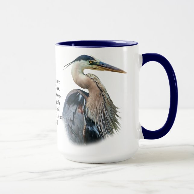 Great Blue Heron Customisable Mug (Right)
