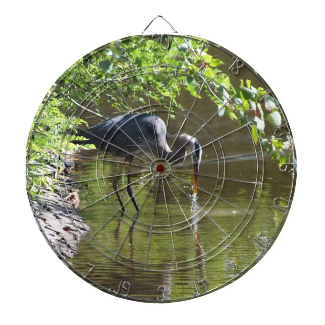 Great Blue Heron Dartboard (Front)