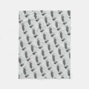 Great Blue Heron Fleece Blanket
