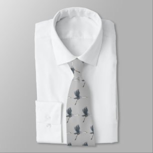 Great Blue Heron Flying Tie