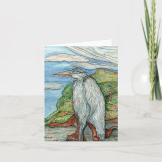 "Great Blue Heron" Greeting Card