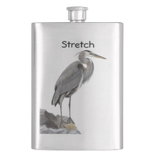 Great Blue Heron Hip Flask