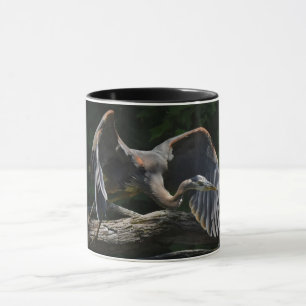 Great Blue Heron in Flight Mug