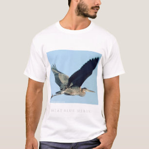 Great Blue Heron in Flight T-Shirt