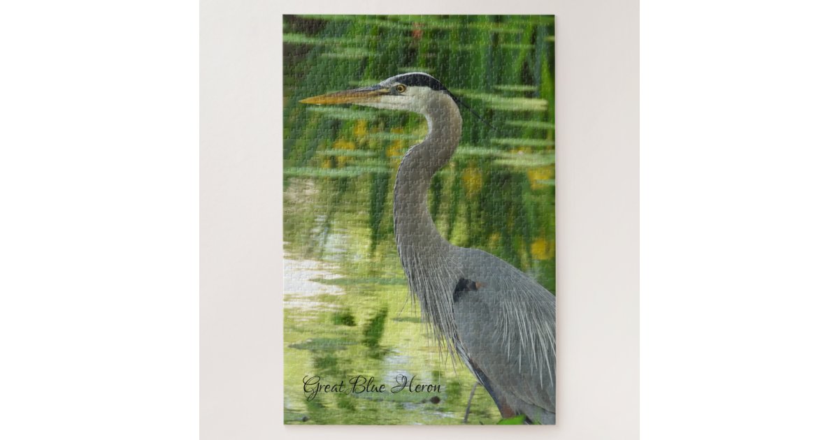 Great Blue Heron Jigsaw Puzzle | Zazzle