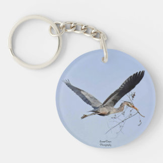 Great Blue Heron Key Ring
