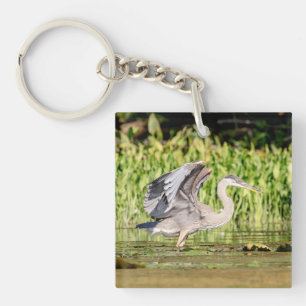 Great Blue Heron Key Ring