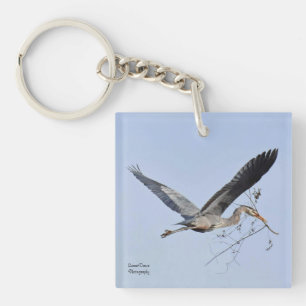 Great Blue Heron Key Ring