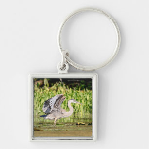Great Blue Heron Key Ring