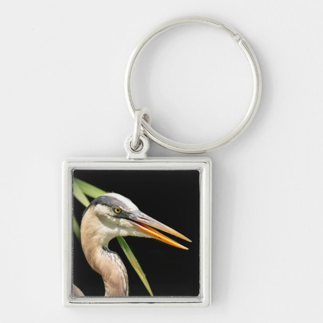 Great Blue Heron Key Ring (Front)