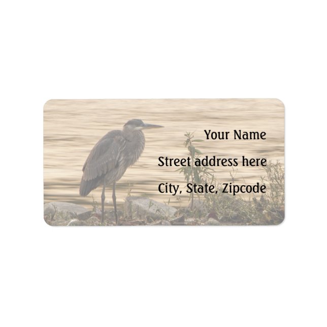 Great Blue Heron Label (Front)