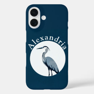 Great Blue Heron Logo iPhone 16 Case