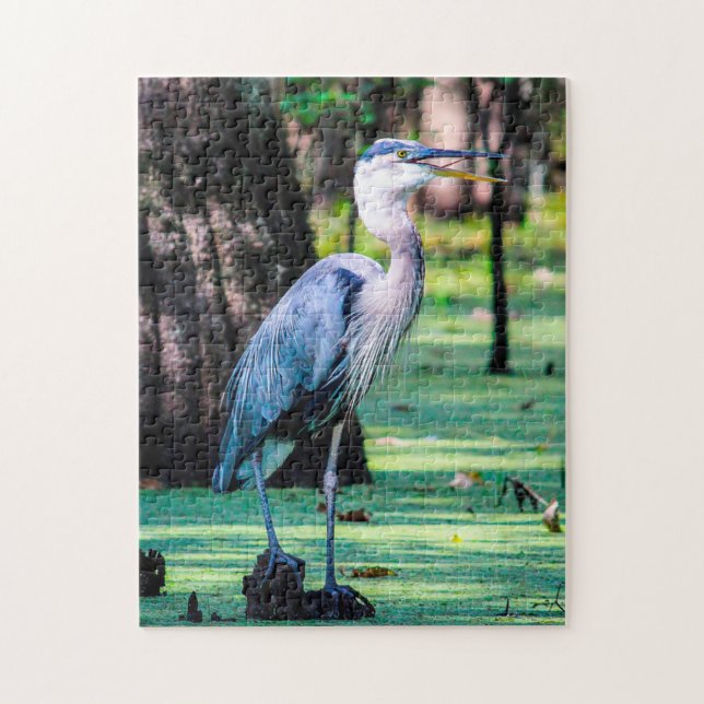 Great Blue Heron Louisana. Jigsaw Puzzle (Vertical)