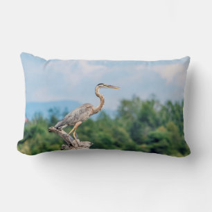 Great Blue Heron Lumbar Cushion