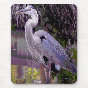 Great Blue Heron Mouse Mat