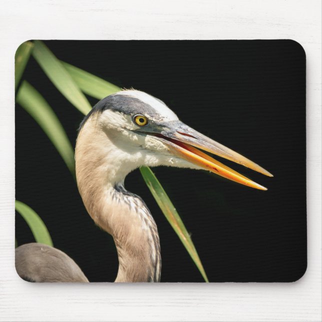 Great Blue Heron Mouse Mat (Front)