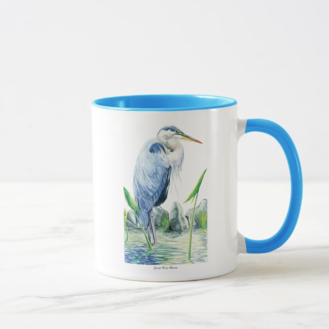 Great Blue Heron Mug (Right)