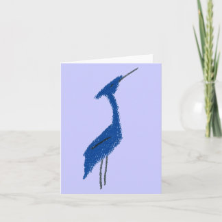 GREAT BLUE HERON note card