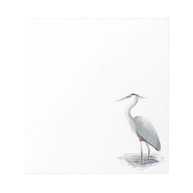 Great Blue Heron Notepad (Front)