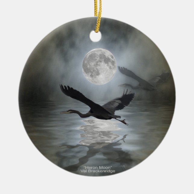 Great Blue Heron Ornament (Front)