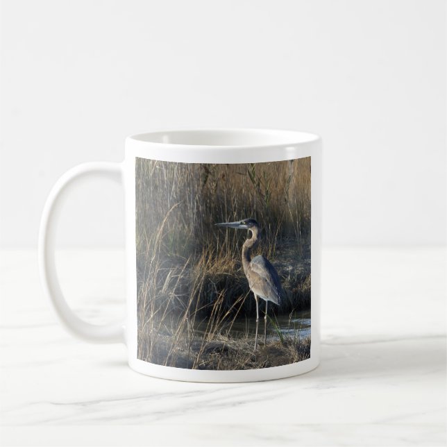 Great Blue Heron Photo Mug (Left)