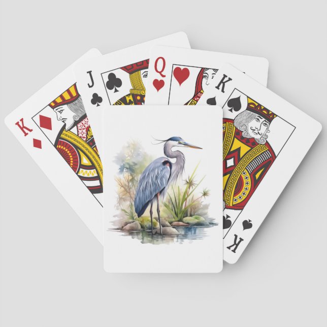 Great Blue Heron Playing Cards (Back)