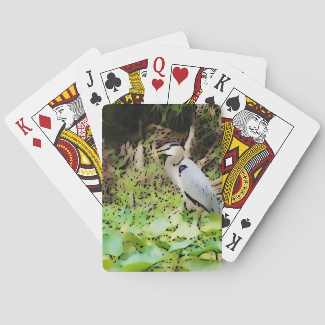 Great Blue Heron Playing Cards (Back)