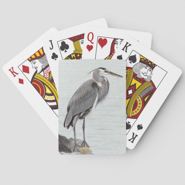 Great Blue Heron Playing Cards (Back)