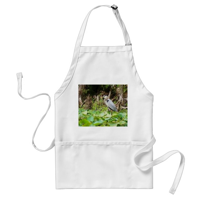 Great Blue Heron Standard Apron (Front)