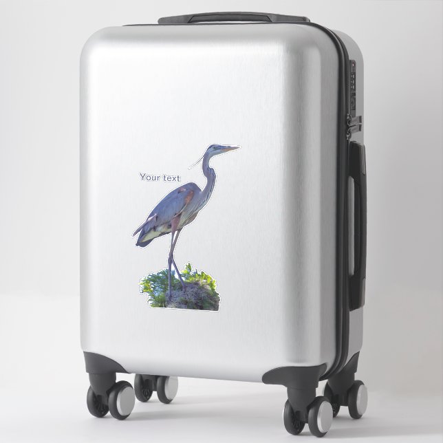 Great Blue Heron standing high (Suitcase)