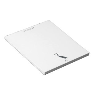 Great Blue Heron standing silhouette Notepad