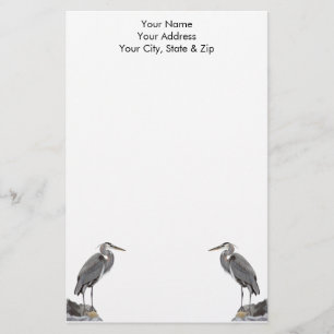Great Blue Heron Stationery