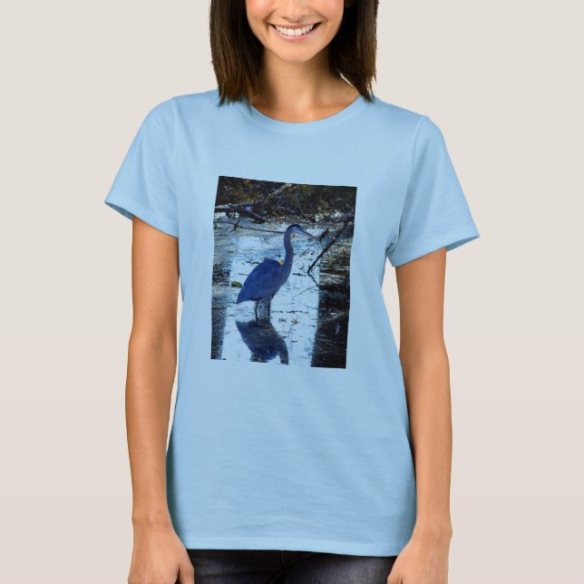 great blue heron T-Shirt (Front)