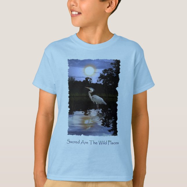 GREAT BLUE HERON T-shirts & Tops (Front)