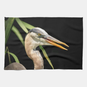 Great Blue Heron Tea Towel