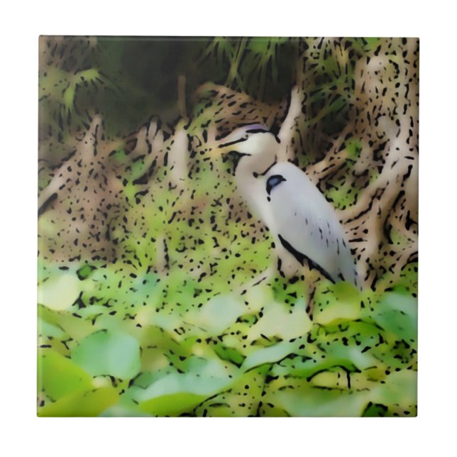 Great Blue Heron Tile (Front)