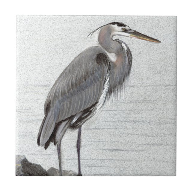 Great Blue Heron Tile (Front)