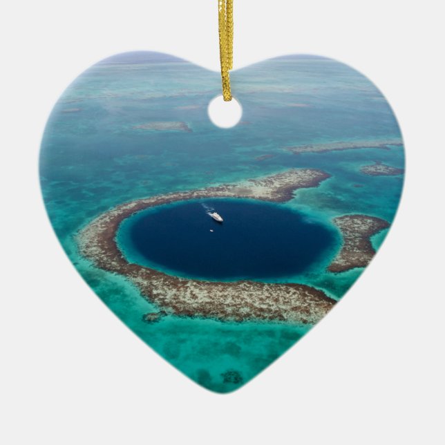 GREAT BLUE HOLE 1 CERAMIC TREE DECORATION (Front)