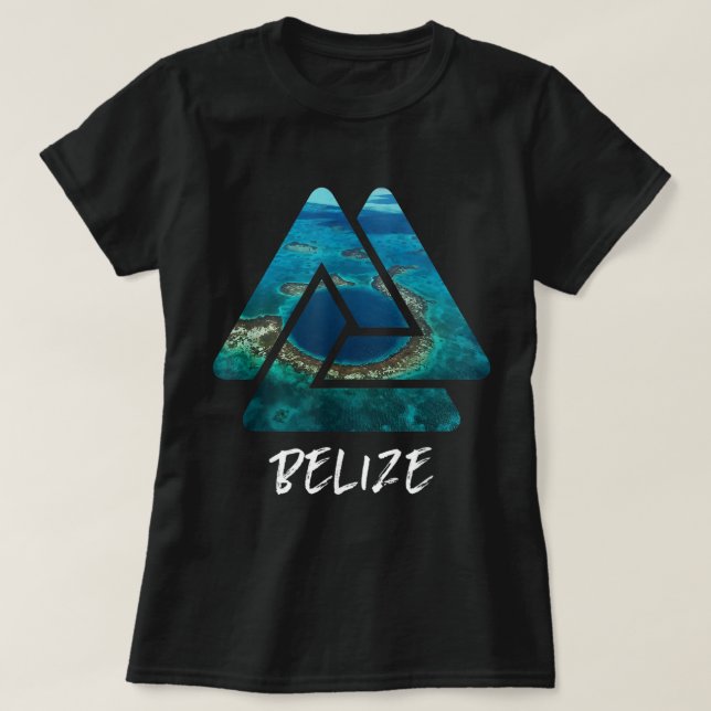 Great Blue Hole Belise Travel Gift  T-Shirt (Design Front)