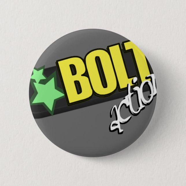 GREAT BOLT 6 CM ROUND BADGE (Front)