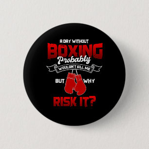 Great Boxing Gift Boxing Sport Boxing Gloves Men W 6 Cm Round Badge
