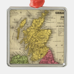 Great Britain and Ireland Metal Tree Decoration
