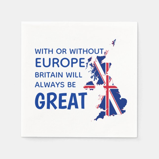 GREAT BRITAIN BREXIT EUROPE Paper Napkin (Front)